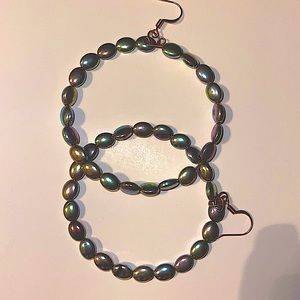 Beaded metallic hoop nickel free